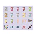Dino Wooden Dice Numbers 20 pcs